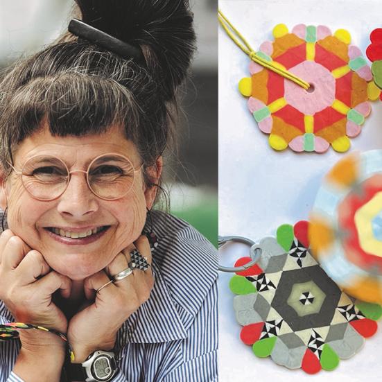 Foto af Pernille Fisker og perler