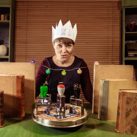 Teater håndholdt skrivebordet (Foto af Søren Meisner)