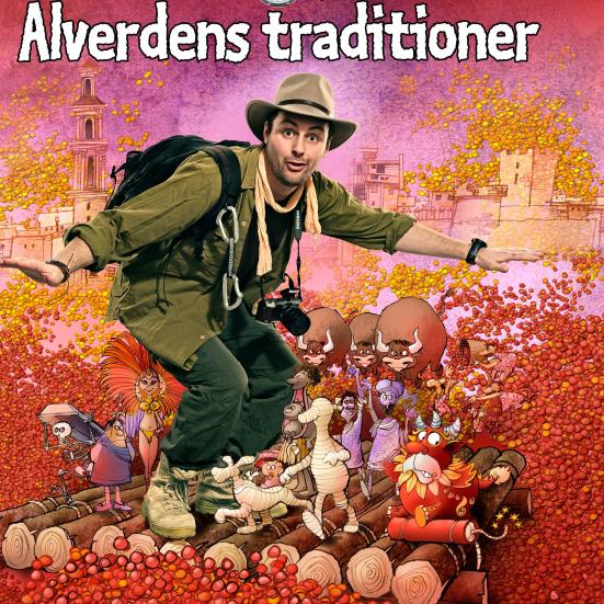 Forsiden af bogen På sporet af alverdens traditioner af Kristian Gintberg