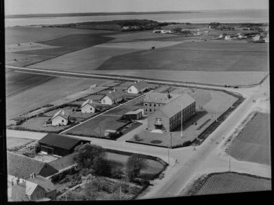 Frederikssund Nord. Foto af Det Kongelige Biblioteks Danmark set fra Luften