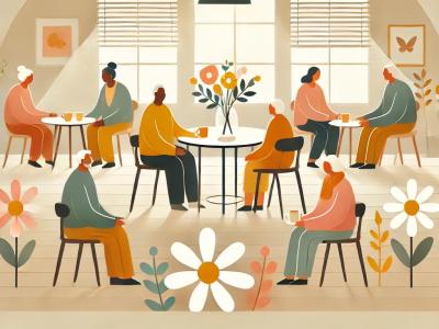 En hjertevarm time om demens (AI genereret billede)