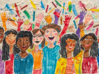 Kampklare collager. AI genereret billede.