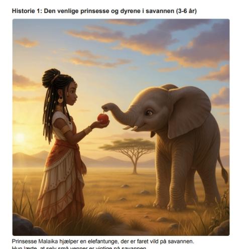 Prinsessefortællinger (Billede af Priscilla Timbiti)